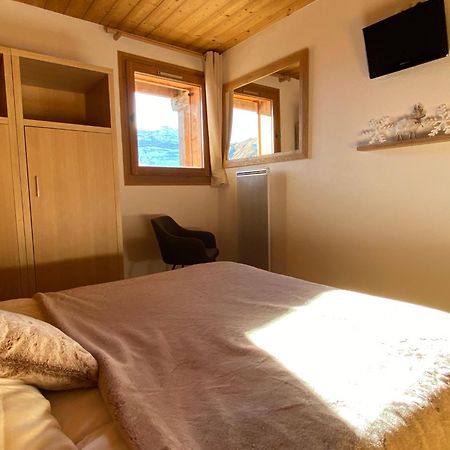 Vue Panoramique Sur Les Montagnes Plein Sud - T2 Skis Aux Pieds, Piscine & Spa 플랜 객실 사진