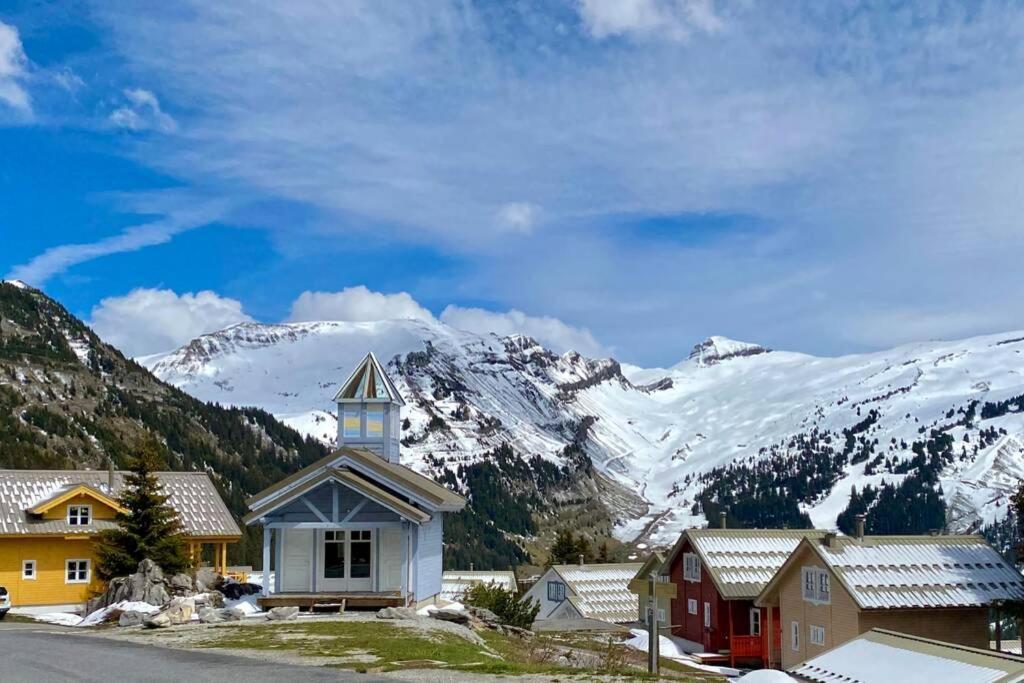 Vue Panoramique Sur Les Montagnes Plein Sud - T2 Skis Aux Pieds, Piscine & Spa 플랜 외부 사진