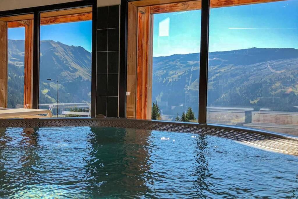 Vue Panoramique Sur Les Montagnes Plein Sud - T2 Skis Aux Pieds, Piscine & Spa 플랜 외부 사진