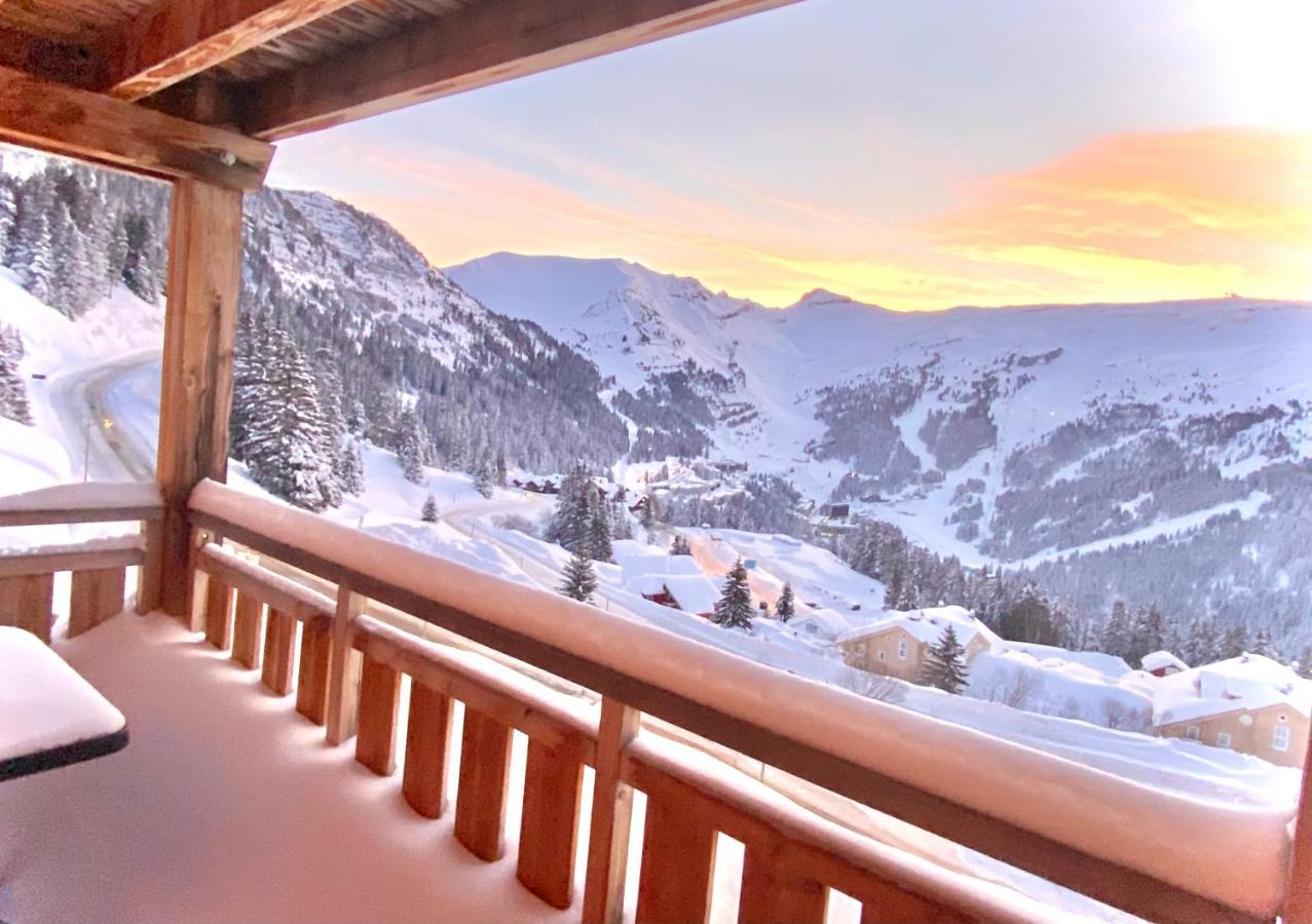 Vue Panoramique Sur Les Montagnes Plein Sud - T2 Skis Aux Pieds, Piscine & Spa 플랜 외부 사진