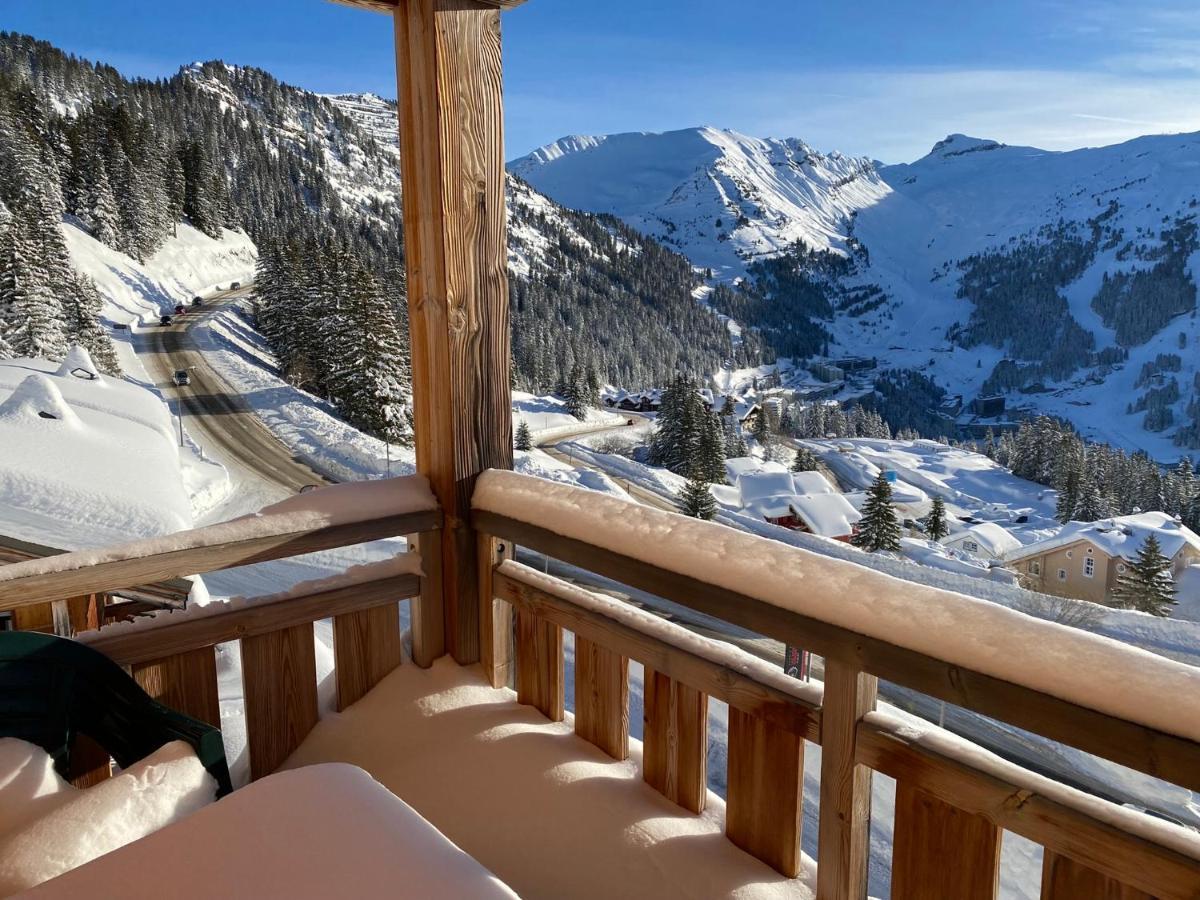 Vue Panoramique Sur Les Montagnes Plein Sud - T2 Skis Aux Pieds, Piscine & Spa 플랜 외부 사진