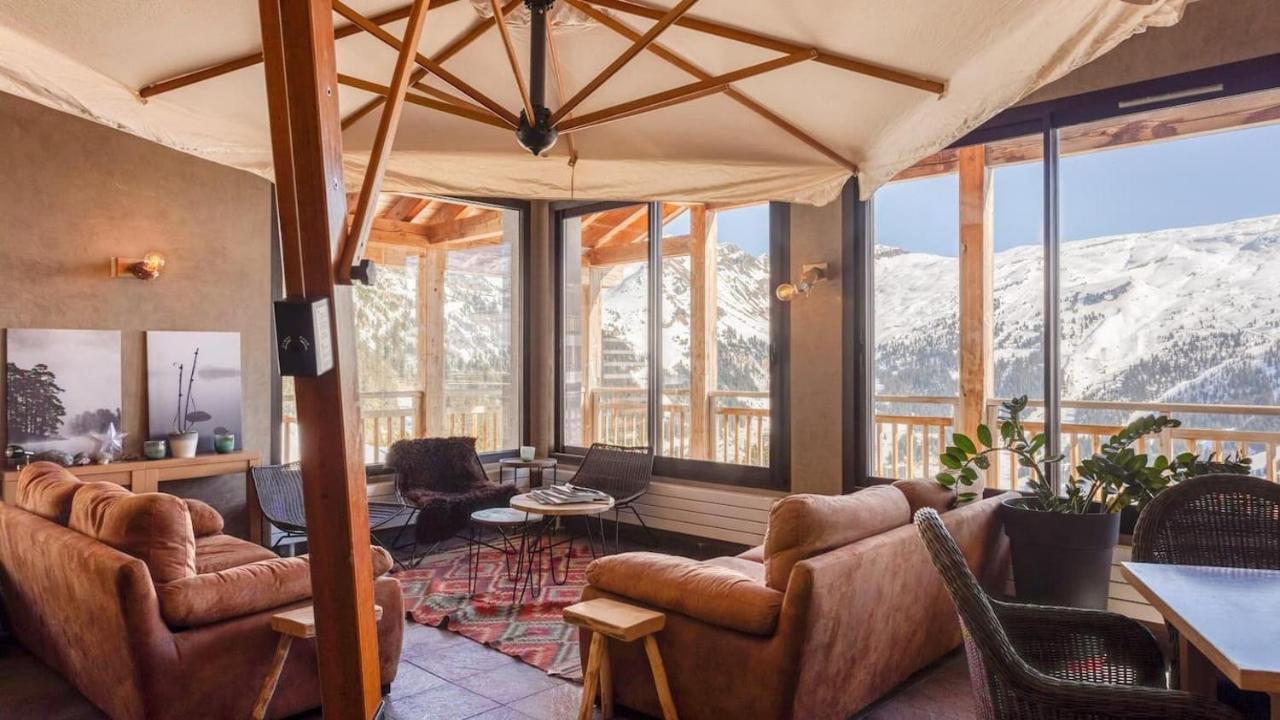 Vue Panoramique Sur Les Montagnes Plein Sud - T2 Skis Aux Pieds, Piscine & Spa 플랜 외부 사진